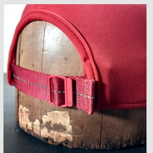 lululemon Ball Cap Hat Tomato Red Lined Adjustable Unisex - Picture 5 of 10